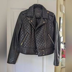 Marc New York Vegan Leather Jacket Black Size Small
